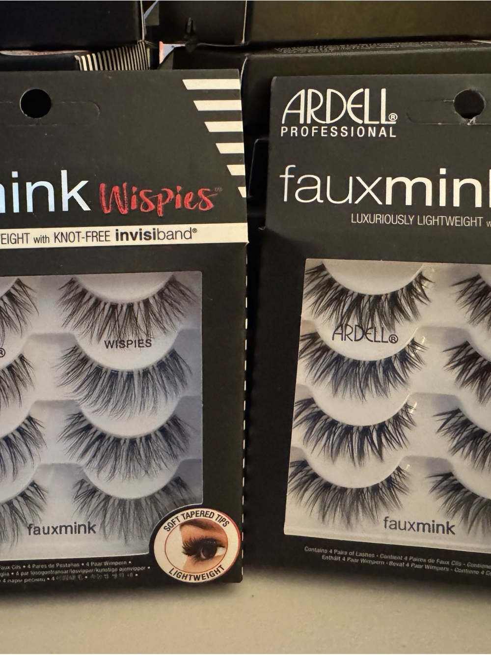 Ardell Faux Mink Wispies Black False Eyelashes - 2 Pack